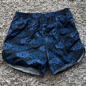 Robinson Les Bains Trunk Short Blue *FISH* Sz Large Men's